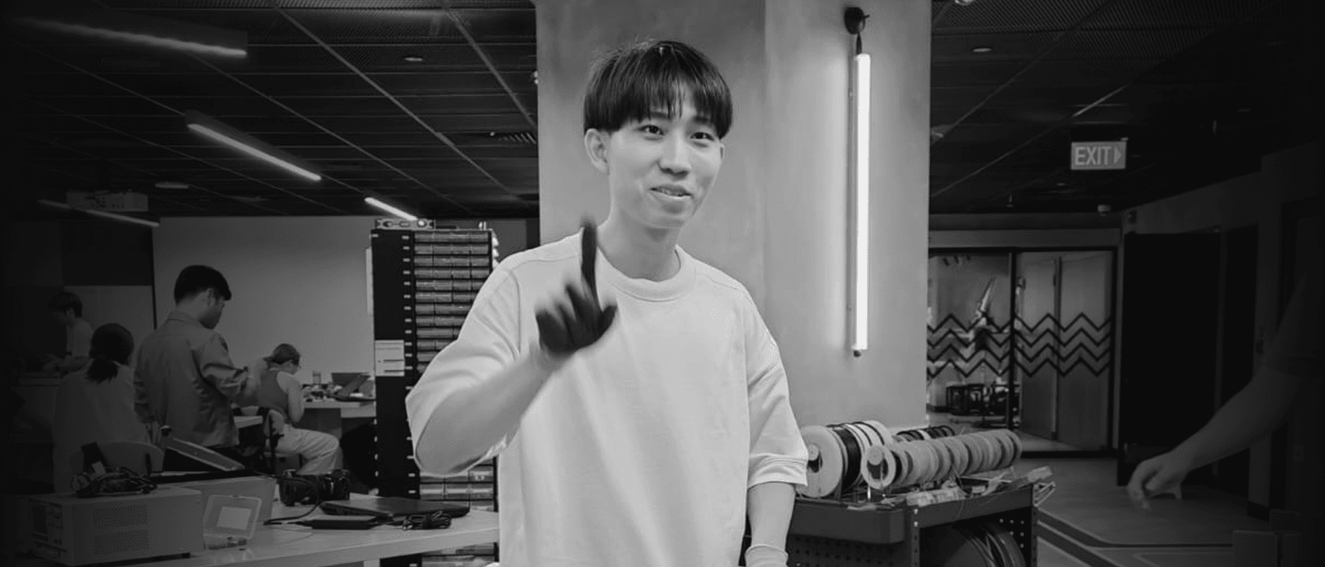 Daniel in workshop